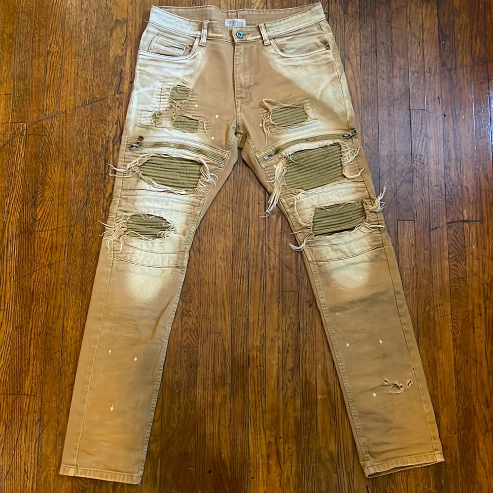 Smoke Rise 34/34 Biker Style Jeans